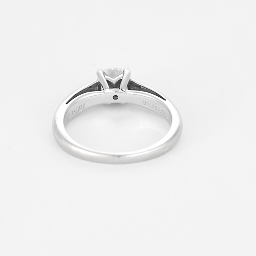 Bague 48 Mauboussin- Tu es le Sel de ma vie N°5 - Bague solitaire en or gris et diamants 58 Facettes DV13879-1