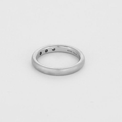 Bague 47 TIFFANY & CO - Elsa Peretti - Alliance en platine et diamants 58 Facettes DV20701-1-47-2