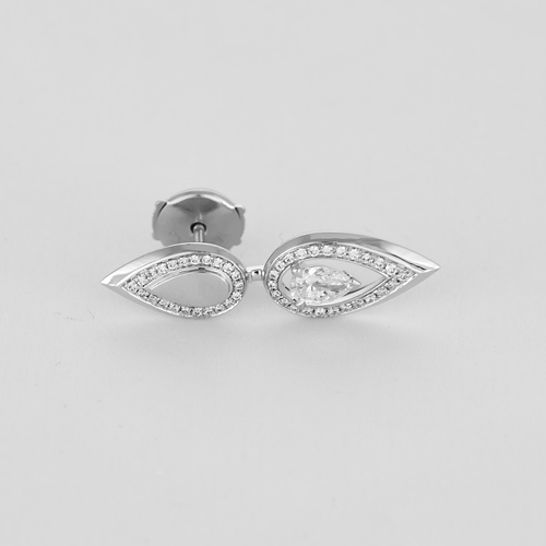 Boucles d'oreilles MESSIKA - FIERY - Boucles d'oreilles en or blanc et diamants 58 Facettes DV0659-3