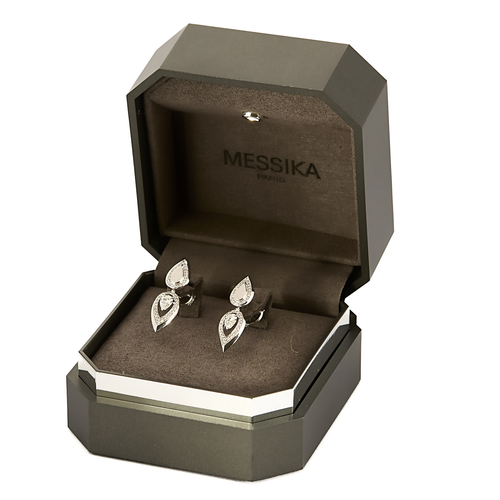 MESSIKA - FIERY - Boucles d'oreilles en or blanc et diamants