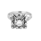 Bague 55 Bague en or gris et diamants 58 Facettes DV21012-2