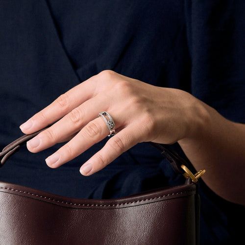 Bague 53 Messika  Bague Move Classique Pavée en or blanc et diamants 58 Facettes DV6731-5-53-2