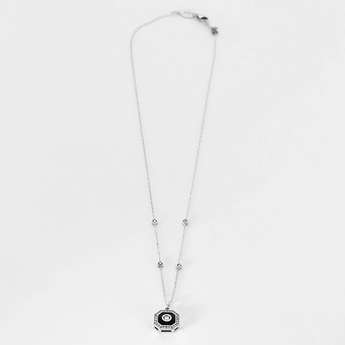 Collier MAUBOUSSIN - Palazzo Portofino - Collier en or gris, onyx et diamants 58 Facettes DV20968-2