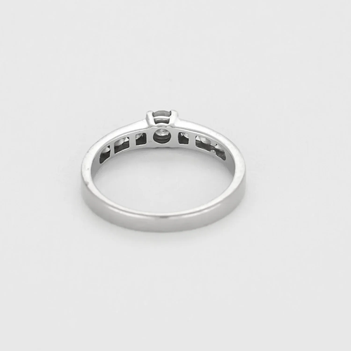 Bague 55 Bague solitaire en or gris et diamants 58 Facettes DV20805-2-DV0882-1