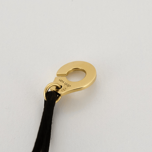 Bracelet DINH VAN Menottes R10 - Bracelet sur cordon et menottes en or jaune 58 Facettes DV20584-3