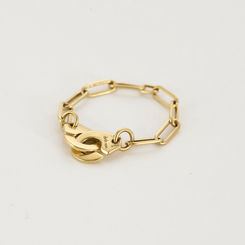 DINH VAN " Chaîne menotte"  - R7 -  Bague en or jaune.