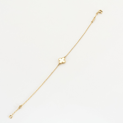 Bracelet Van Cleef & Arpels - Sweet Alhambra- Bracelet en or jaune et nacre blanche 58 Facettes DV20622-1