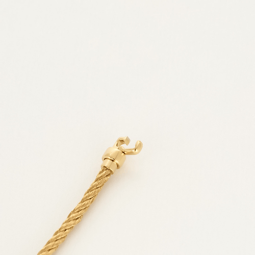 Bracelet Fred - Force 10 - Mini modèle - Bracelet en or jaune et acier doré. 58 Facettes DV21164-1