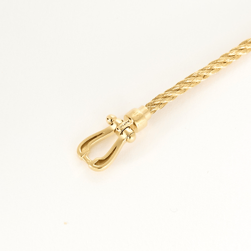 Bracelet Fred - Force 10 - Mini modèle - Bracelet en or jaune et acier doré. 58 Facettes DV21164-1