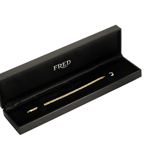 Bracelet Fred - Force 10 - Mini modèle - Bracelet en or jaune et acier doré. 58 Facettes DV21164-1