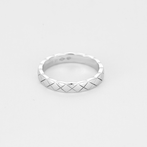 Bague 51 Chanel - Coco Crush - Mini - Alliance en or gris 58 Facettes DV21138-2