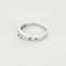 Bague 55.5 Bague jonc en or blanc, diamants et émeraudes 58 Facettes DV20084-1