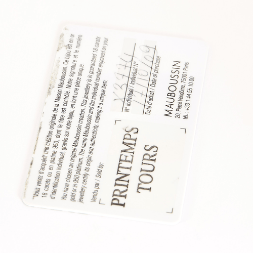 59 MAUBOUSSIN - Souffle de toi - Bague souple en or gris et diamants 58 Facettes DV21325-1-59-2