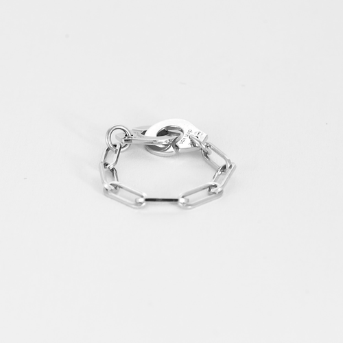 Bague 47 DINH VAN - Menotte R7 - Bague souple en or gris 58 Facettes DV16492-3-47-2