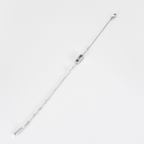 MESSIKA - Bracelet pavé Move Uno en or gris et diamants 58 Facettes DV0541-9