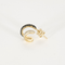 Boucles d'oreilles Paire de Boucles d'oreilles en or jaune diamants noirs et diamants blancs 58 Facettes DV16015-1