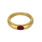 Bague 54 Bague jonc en or jaune et rubis : 0,45 carat 58 Facettes DV32960-2