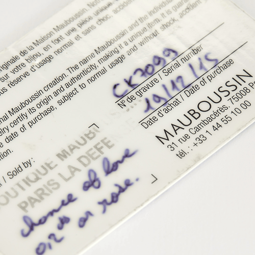 Bague 49 Mauboussin Bague MAUBOUSSIN - Bague Chance of Love n°2 58 Facettes DV20725-2