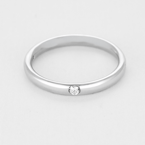 Bague 53 Pomellato - Modèle "Lucciole" Alliance en or blanc et diamant 58 Facettes DV19087-1