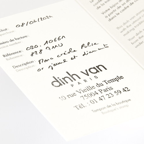 Bracelet DINH VAN - Bracelet Menottes R12 en or gris et diamants 58 Facettes DDV19485-4