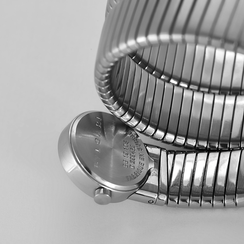 Montre BVLGARI - Montre Serpenti Tubogas - Montre en acier à boitier rond à mouvement quartz 58 Facettes DV19769-6