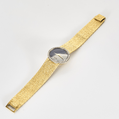 Montre PIAGET - Montre en or jaune, lapis lazuli et diamants à mouvement mécanique à remontage manuel 58 Facettes DV19769-3