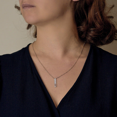 Collier Messika - Collier pavé my first en or gris et diamants 58 Facettes DV21167-2