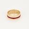 Bague 54 BOUCHERON Quatre Red Edition Small - Bague en or jaune, or blanc, or rose et céramique rouge 58 Facettes DDV21238-1