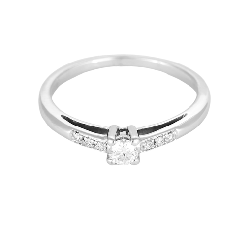 Bague 53 Mauboussin -  "Tu es le sel de ma vie" - Bague en or blanc et diamants 58 Facettes DV16456-2