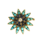 Broche Broche "Etoile" en or jaune, diamants, saphirs et turquoises 58 Facettes DV19007-1