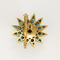 Broche Broche "Etoile" en or jaune, diamants, saphirs et turquoises 58 Facettes DV19007-1