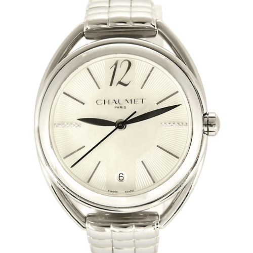 Montre CHAUMET - Liens - Montre en acier, nacre et diamants 58 Facettes DV21147-1