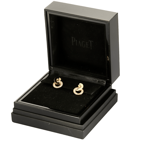 Boucles d'oreilles PIAGET - Collection Possession - Boucles d’oreilles or rose et diamants 58 Facettes DDV21136-1