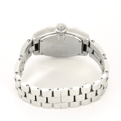 Montre CARTIER - Roadster - Montre en acier à boitier tonneau à mouvement quartz 58 Facettes DV20320-1