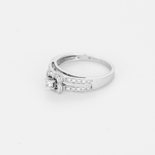 Bague 49 Mauboussin  - Bague Chance of Love n°1 en or gris et diamants 58 Facettes DV20375-1
