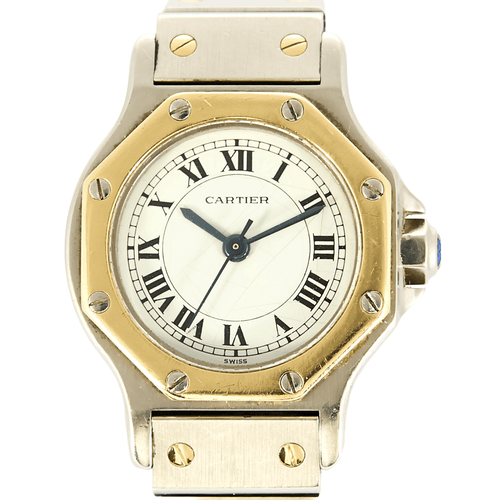 Montre CARTIER - Santos - Montre acier et or jaune 58 Facettes DV0766-5