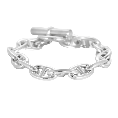 Bracelet HERMES -"Chaine d'ancre" Moyen modèle. Bracelet en argent 58 Facettes DV20023-1