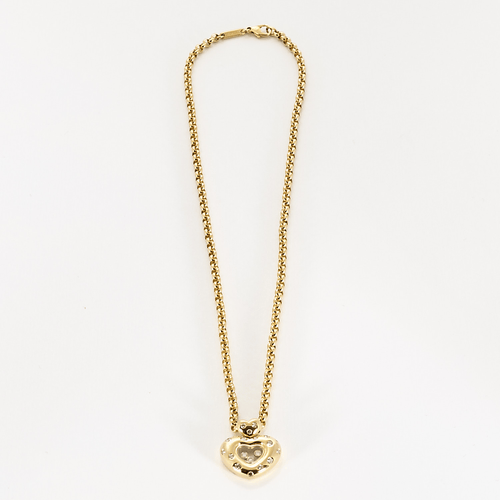 Collier CHOPARD. Collection Happy Diamonds- Collier en or jaune et diamants 58 Facettes DV21752-1