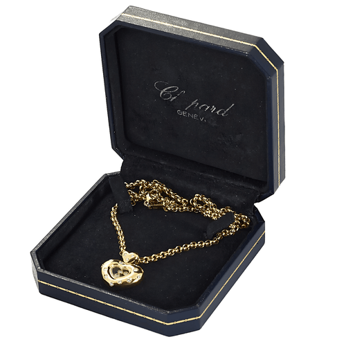Collier CHOPARD. Collection Happy Diamonds- Collier en or jaune et diamants 58 Facettes DV21752-1