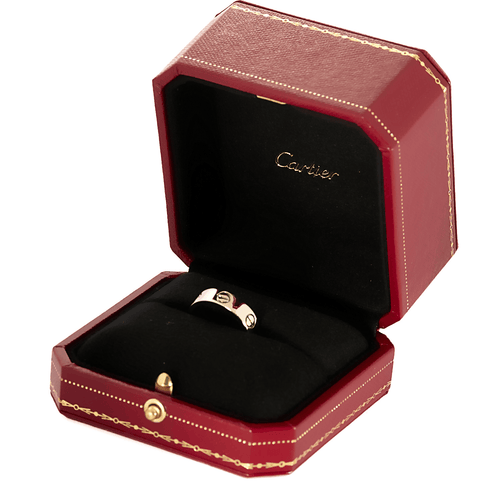 Bague 51 CARTIER – LOVE – Modèle Classique. Alliance en or gris 58 Facettes DV20023-2