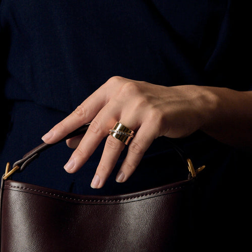 Bague 49 Dinh Van - Ariane - Bague en or jaune et diamants 58 Facettes DV21752-3