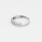 Bague 51 Alliance en or gris et diamants 58 Facettes DV18419-2