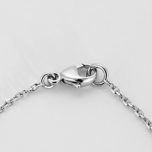 Collier Collier moderniste en or gris et diamants 58 Facettes DV22506-1