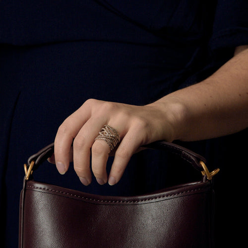 Stern- Zephyr - Bague en or jaune et diamants