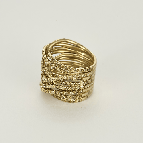 Bague 50 Stern- Zephyr - Bague en or jaune et diamants 58 Facettes DV21952-1-50-2