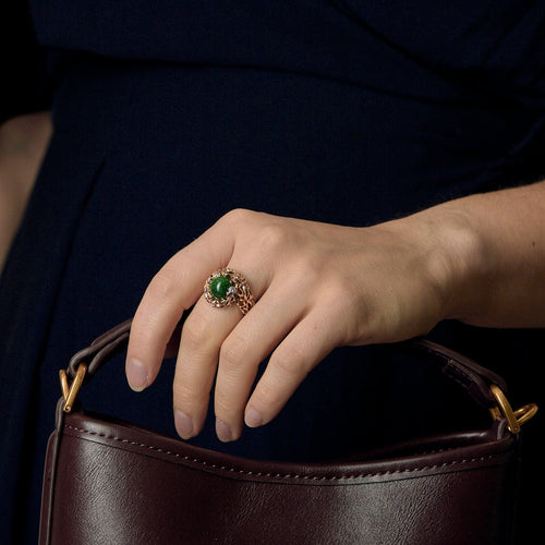 Bague 50 Gilbert Albert Bague en or jaune et diamants - Boules Interchangeables  pierre de couleurs 58 Facettes DV21544-1