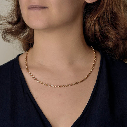 Collier Chaumet Chaine en or jaune. Petit Modèle. 58 Facettes DV20113-2