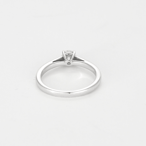 Bague 51 Bague solitaire en or gris et diamants 58 Facettes DV22646-1-51-2