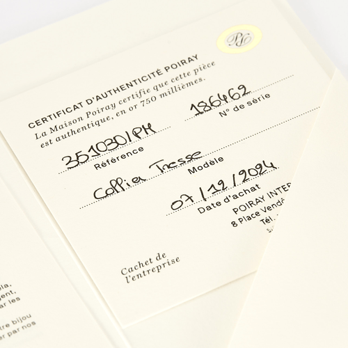 Collier Poiray Collier Tresse en or gris et or jaune 58 Facettes DV22644-1