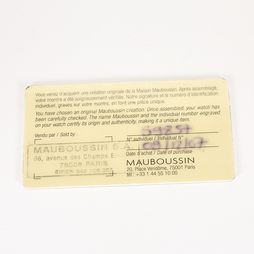 Bague 55 MAUBOUSSIN - Mes nuances à toi - Bague en or gris et diamants 58 Facettes DV22481-1